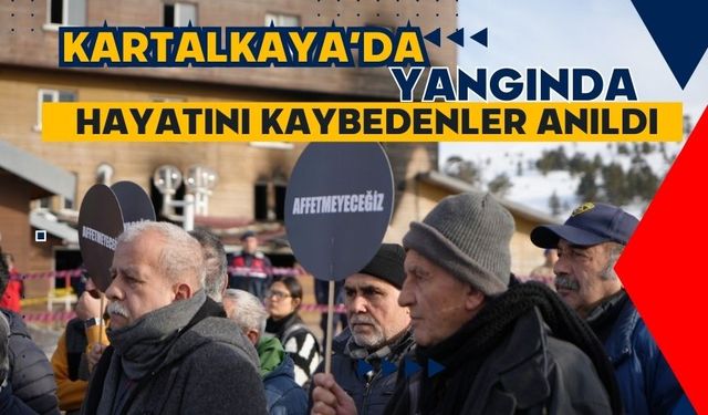 Kartalkaya’da yangında hayatını kaybedenler anıldı