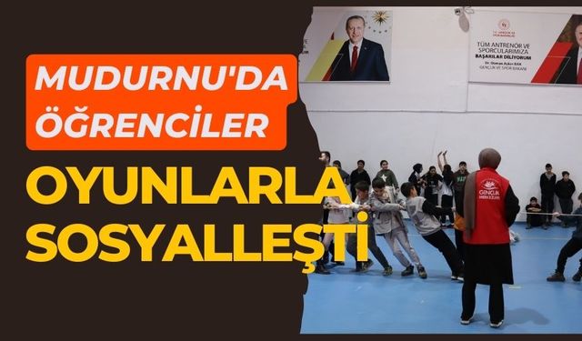 Mudurnu'da öğrenciler oyunlarla sosyalleşti