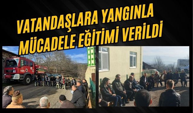 Vatandaşlara yangınla mücadele eğitimi verildi