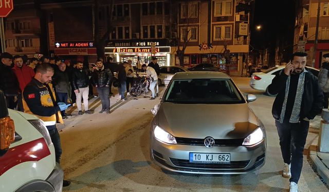 Otomobil ile motosiklet çarpıştı: 1 yaralı