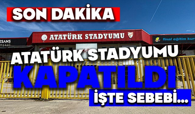 Bolu Atatürk Stadyumu kapatıldı, işte sebebi