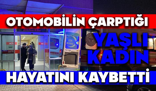 Otomobilin çarptığı yaşlı kadın hayatını kaybetti