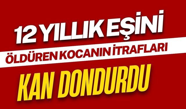 12 yıllık eşini öldüren kocanın itirafları kan dondurdu