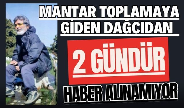 Mantar toplamaya giden dağcıdan 2 gündür haber alınamıyor