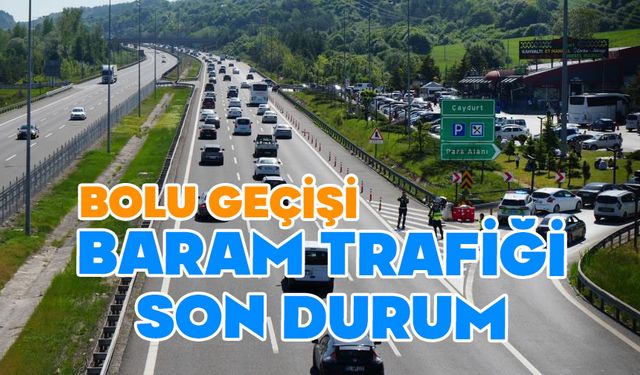 Bolu'da bayram trafiği yoğun
