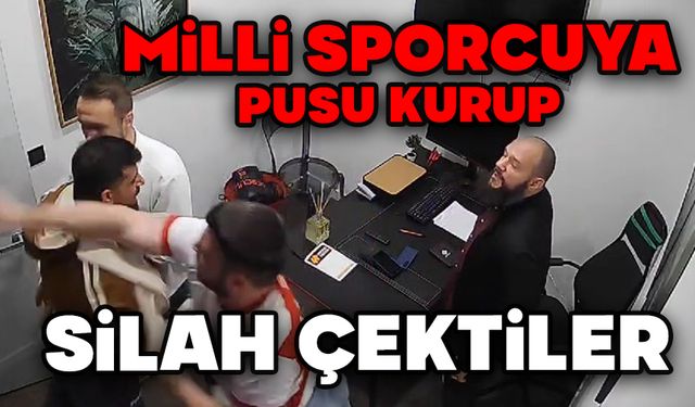 Milli sporcuya pusu kurup, silah çektiler...