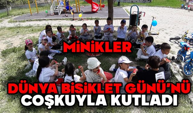 Minikler Dünya Bisiklet Günü’nü coşkuyla kutladı