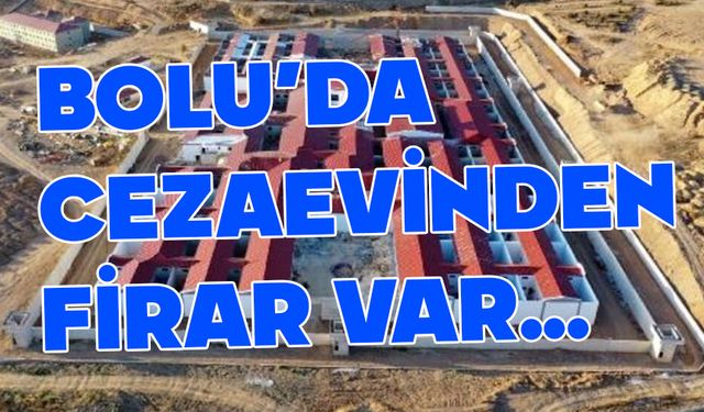 Bolu'da cezaevi firarı, heryerde aranıyor
