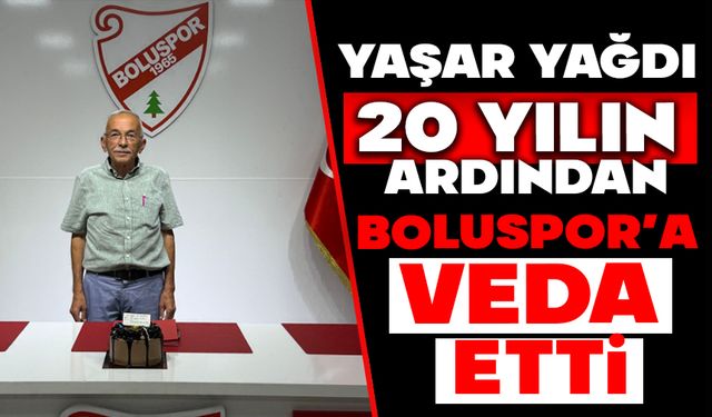 Boluspor’da 20 yıl görev yapan kulüp müdürü emekli oldu