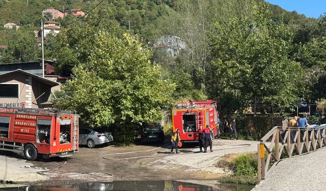 Zonguldak'ta ormanlık alanda çıkan yangın kısa sürede söndürüldü
