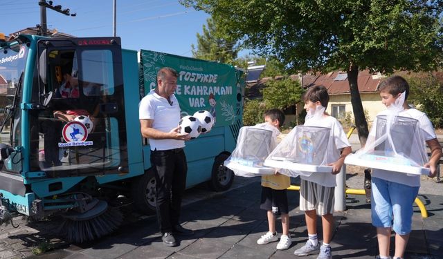 Çocuklar büyüklere örnek oldu