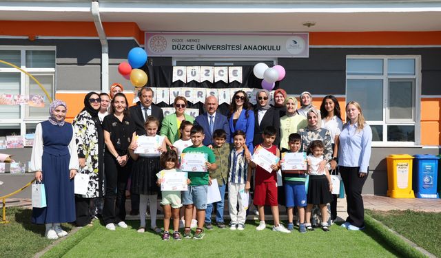 Düzce Üniversitesi Anaokulu Çocuk Kampüsü Kapanış Programı Gerçekleştirildi