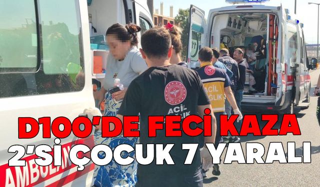 Silobas otomobille çarpıştı 7 yaralı