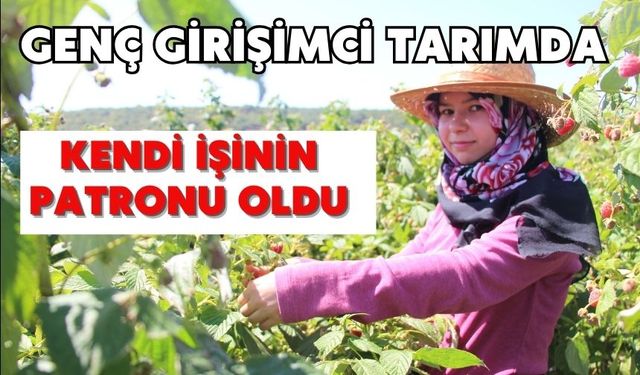 Genç girişimci tarımda kendi işinin patronu oldu