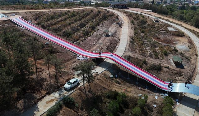 Türkiye'nin en büyük kaydırağı Gebze'de inşa ediliyor