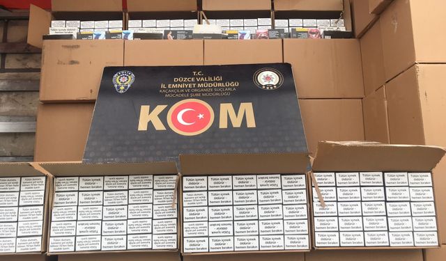 Düzce'de polis ve jandarma kaçakçılara göz açtırmıyor