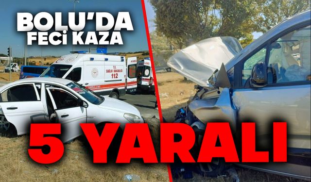 Bolu’da Feci Kaza: 5 Yaralı