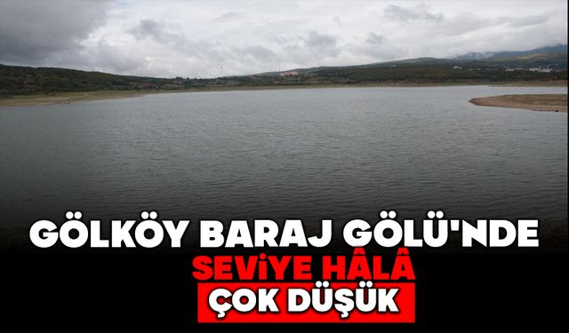 GÖLKÖY BARAJ GÖLÜ'NDE SEVİYE HÂLÂ ÇOK DÜŞÜK