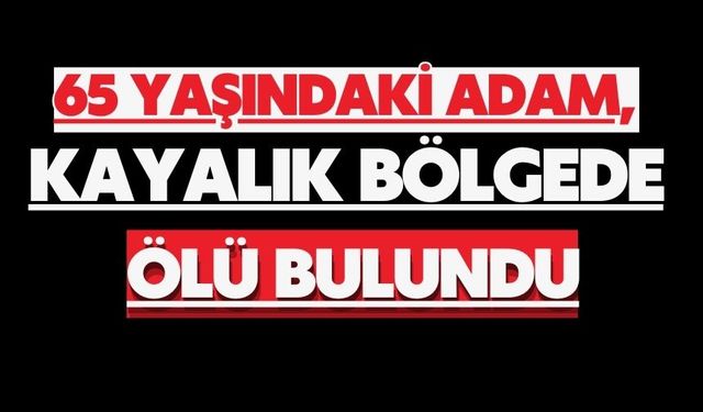 65 yaşındaki adam, kayalık bölgede ölü bulundu