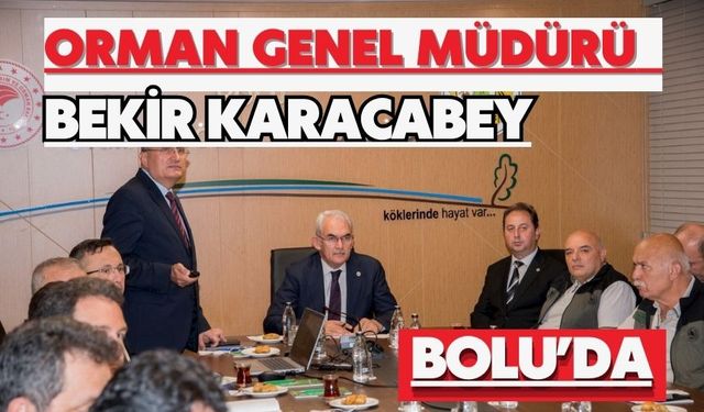 ORMAN GENEL MÜDÜRÜ BEKİR KARACABEY BOLU’DA