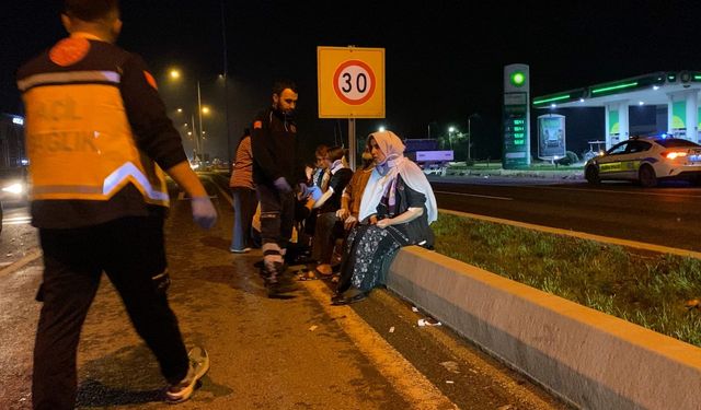 İnegöl'de zincirleme kaza : 1'i çocuk 5 yaralı