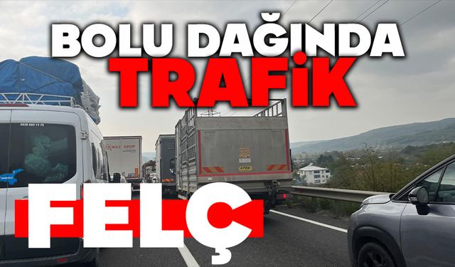 Bolu Dağı’nda Yoğunluk: Trafik Durma Noktasına Geldi