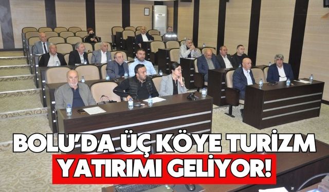 BOLU’DA ÜÇ KÖYE TURİZM YATIRIMI GELİYOR!