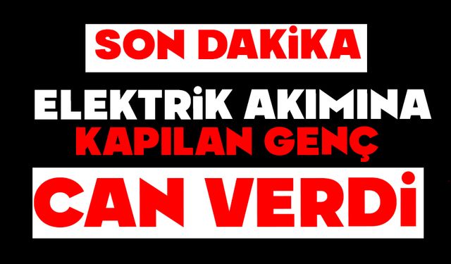 Elektrik akımına kapılan genç işçi hayatını kaybetti