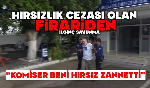 Hırsızlık cezası olan firariden ilginç savunma: "Komiser beni hırsız zannetti"