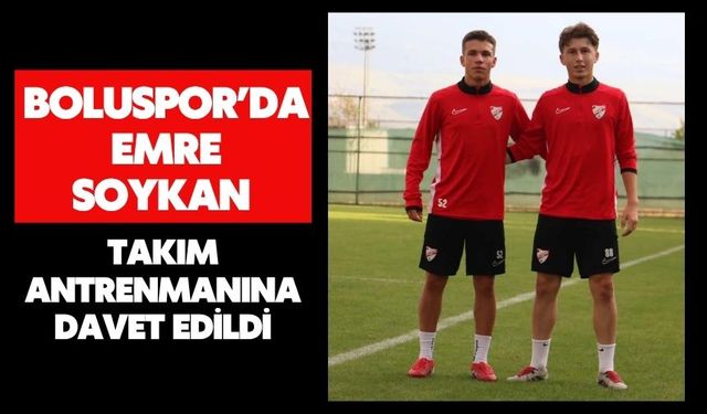 Boluspor’da Emre Soykan A Takım Antrenmanına Davet Edildi
