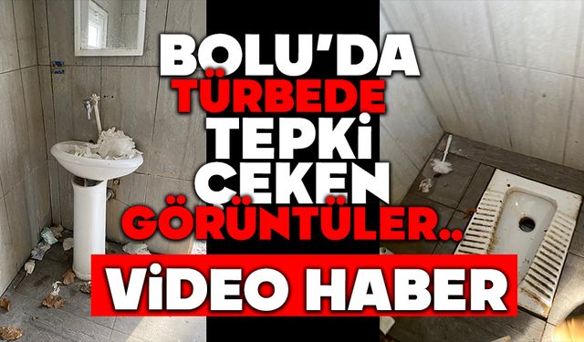 Bolu'da türbede tepki çeken görüntüler
