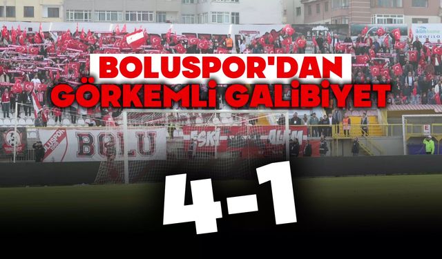 Boluspor’dan görkemli galibiyet: 4-1