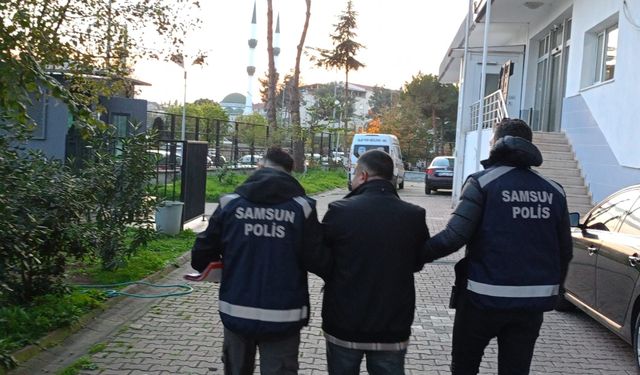 Bafra’da 15 yıl hapis cezası bulunan firari yakalandı