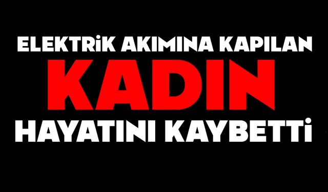 Elektrik akımına kapılan kadın hayatını kaybetti