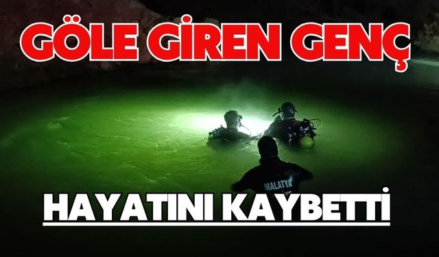 Göle giren genç hayatını kaybetti
