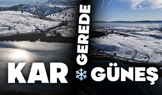 Kar ve güneş kartpostallık görüntüler oluşturdu