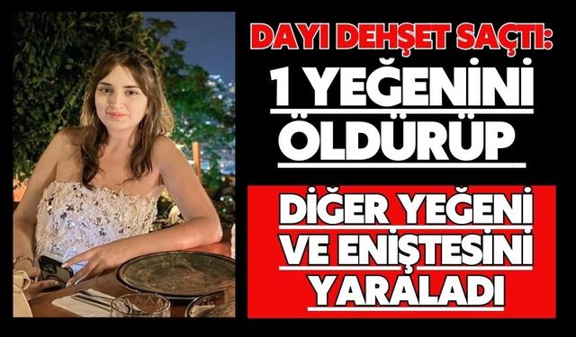 Dayı dehşet saçtı: 1 yeğenini öldürüp diğer yeğeni ve eniştesini yaraladı