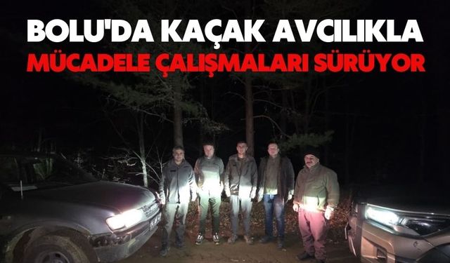 Bolu'da kaçak avcılıkla mücadele çalışmaları sürüyor