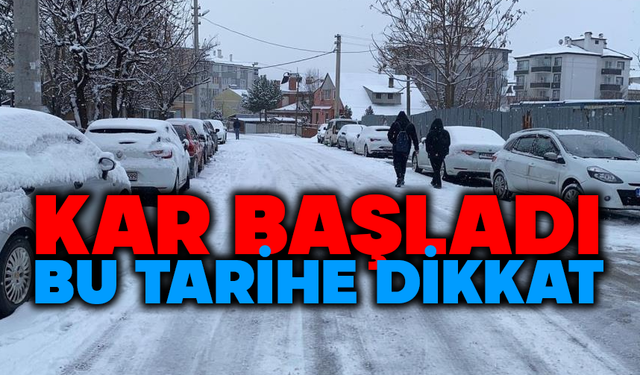 Bolu'da kar başladı, haftasonuna dikkat