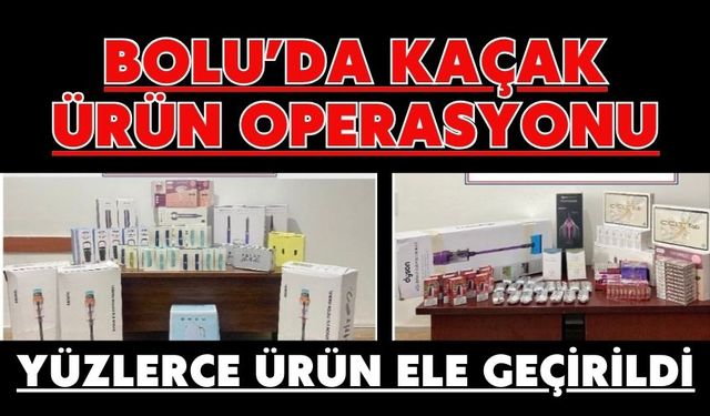 Bolu'da kaçak ürün operasyonu, 4 gözaltı