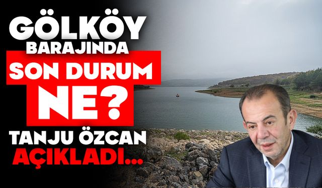 Tanju Özcan açıkladı, Gölköy Barajı'nda son durum ne?