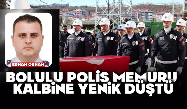 Bolulu polis memuru kalbine yenik düştü