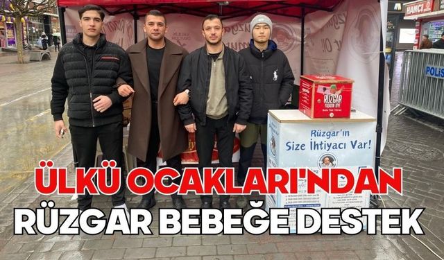 ÜLKÜ OCAKLARI'NDAN RÜZGAR BEBEĞE DESTEK