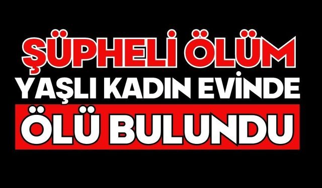 Yaşlı kadın evinde ölü bulundu