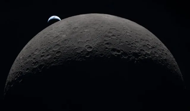 NASA paylaştı: Ay'ın yüzeyinden görüntülen Dünya