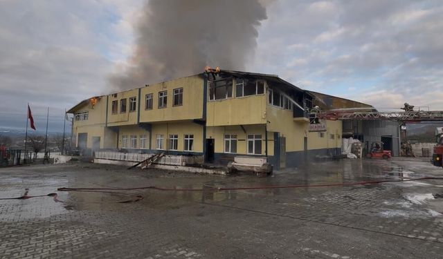 Kastamonu'daki fabrika yangını kontrol altına alındı