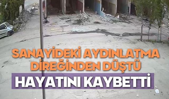Aydınlatma direğinden düştü