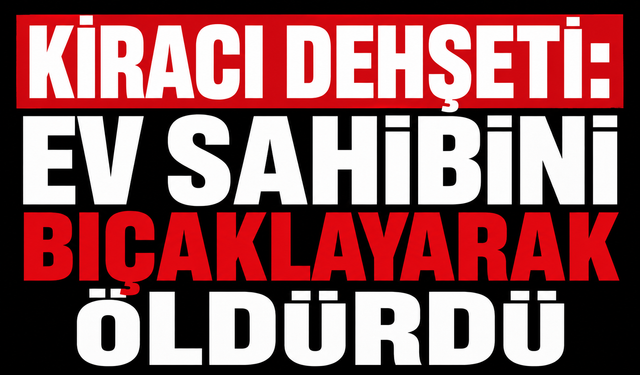 Kiracı dehşeti: Ev sahibini bıçaklayarak öldürdü