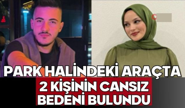 Park halindeki araçta 2 kişinin cansız bedeni bulundu