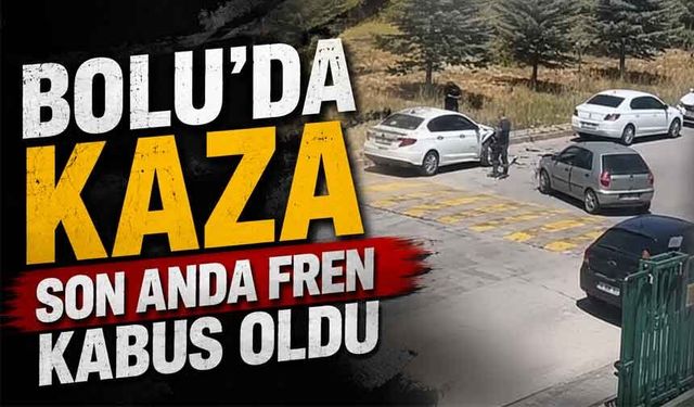 Bolu'da kasisten kaçarken kaza yaptı